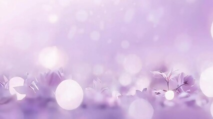 Wall Mural - Abstract soft-focus background with purple and white bokeh lights over a sparkling texture. 4K background material for loop playback