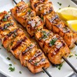 © PondLord - Grilled Salmon Skewers with Citrus Glaze
