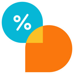 Sticker - illustration of a icon rebates analytics