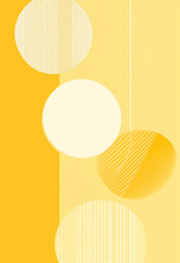 Wall Mural - yellow and redgeometric triangle shapes define this abstract modern background texture, enhanced by 