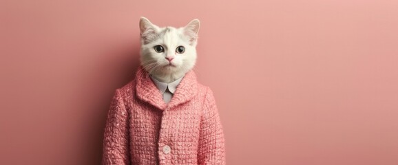 Stylishly Dressed Cat A Playful Spin on Feline Fashion Trends