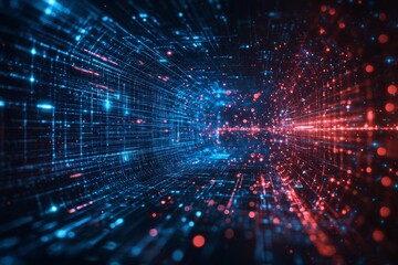 Digital Technology background of data and network