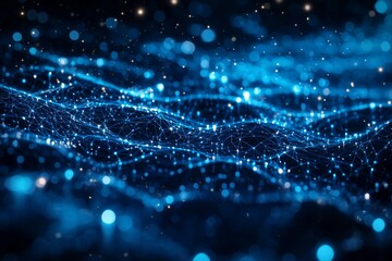 Digital Technology background of data and network