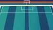 © Jakrapan - Goal! A stylized illustration of a football pitch, ready for the big game.  The graphic design emphasizes the lines and the goal, creating a sense of anticipation and excitement.