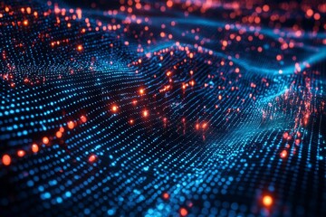 Digital Technology background of data and network