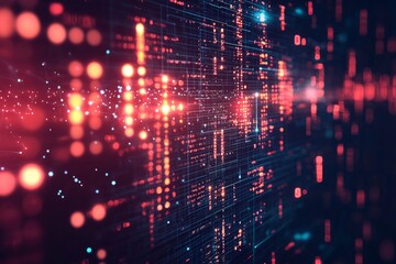 Digital Technology background of data and network