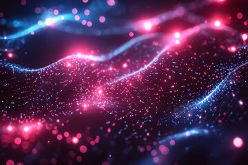 Digital Technology background of data and network