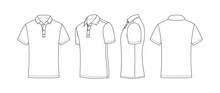 polo golf shirt template vector design