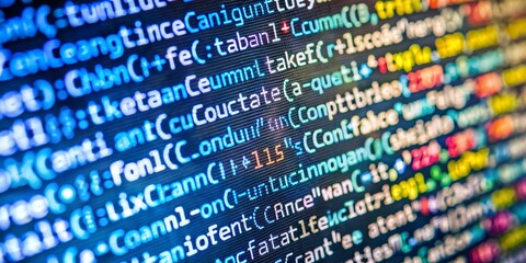 close up view of html code with tags and syntax highlighting, html, code, programming, web developme