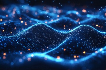 Digital Technology background of data and network
