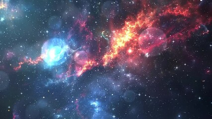 Wall Mural - background for space text dark neon space seamless looping overlay 4k virtual video animation backgr