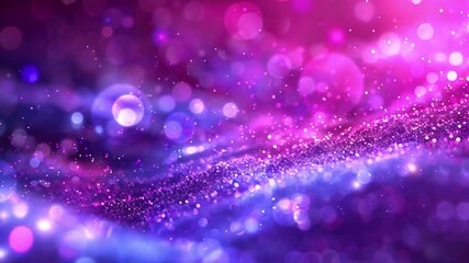 Wall Mural - abstract blurred blue and violet particles seamless looping overlay 4k virtual video animation backg