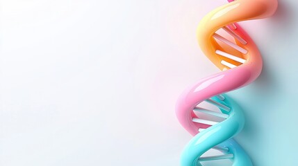 Aufkleber - Abstract DNA Structure on a White Background A Visual for Science and Medicine