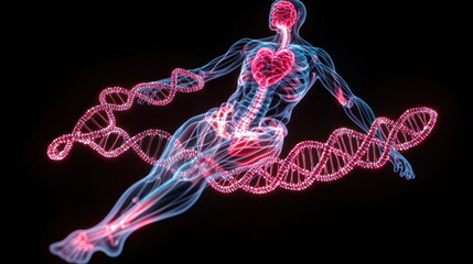 Poster - The Interconnection of Human Anatomy and DNA Exploring the Blueprint of Life