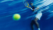 © Curioso.Photography - Motion blur of a tennis player hitting a ball during a fast game