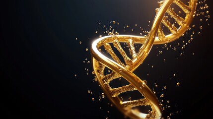 Aufkleber - Abstract  Design of DNA Molecule A Glimpse into Genetic Science