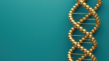Aufkleber - Abstract Design of DNA Molecular Structure - Science and Genetics Concept