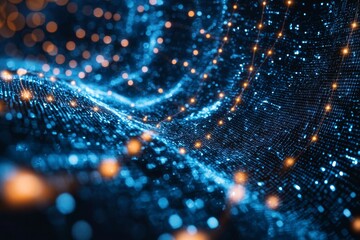 Digital Technology background of data and network