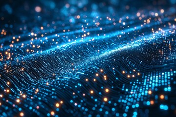 Digital Technology background of data and network