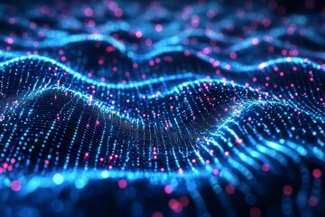 Digital Technology background of data and network