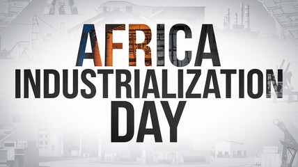 Creative Design Celebrating Africa Industrialization Day, Generative ai