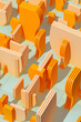 © Marcos Osorio/Stocksy - Abstract 3d shapes in soft colors creating a dynamic background