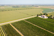 © Mauro Grigollo/Stocksy - Drone shot of cultivated fields