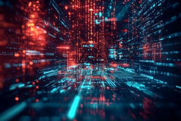 Digital Technology background of data and network