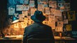 © Nany - a detective reviewing evidence on a board, symbolizing the process of backtracking clues