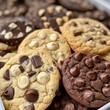 © Dariya - An assortment of delicious chocolate chip and double chocolate cookies
