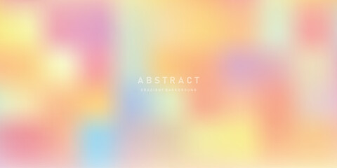 Aufkleber - Abstract Color vector banner. Pastel gradient  pattern. Blurred light fuzz colorful gradient background. Vector soft horizontal backdrop