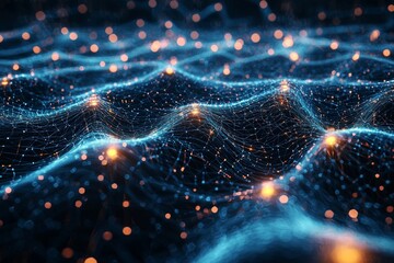 Digital Technology background of data and network