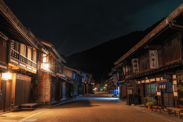 Wall Mural - Narai Juku at Night