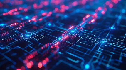 Innovative blockchain technology background featuring cryptocurrency fintech network, programming elements, and abstract segwit design