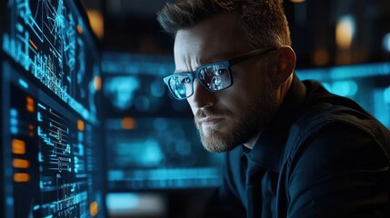 Hacker at Work.