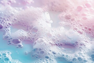 Poster - The vibrant foam surface in the bath offers a calming experience, inviting moments of relaxation after a long day. Generative AI
