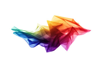 Fototapete - Abstract colorful geometric shape with a gradient effect, perfect for modern design projects and backgrounds.
