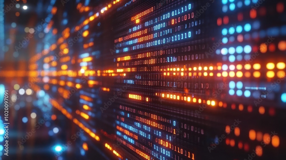Image of code and blockchain displayed on a computer screen. The ...