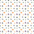 © eliyashevskiy - Seamless Halloween pattern. Doodle Halloween background