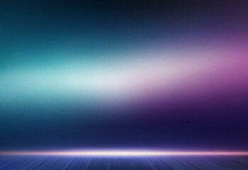 Leinwandbilder - An abstract gradient background with grainy texture. The background transitions from teal blue to light pink and finally to dark purple.