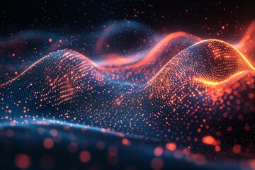 Digital Technology background of data and network