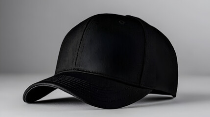 Blank black trucker hat mockup, different views creative copy space concept