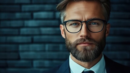 Wall Mural - Confident Man Portrait.