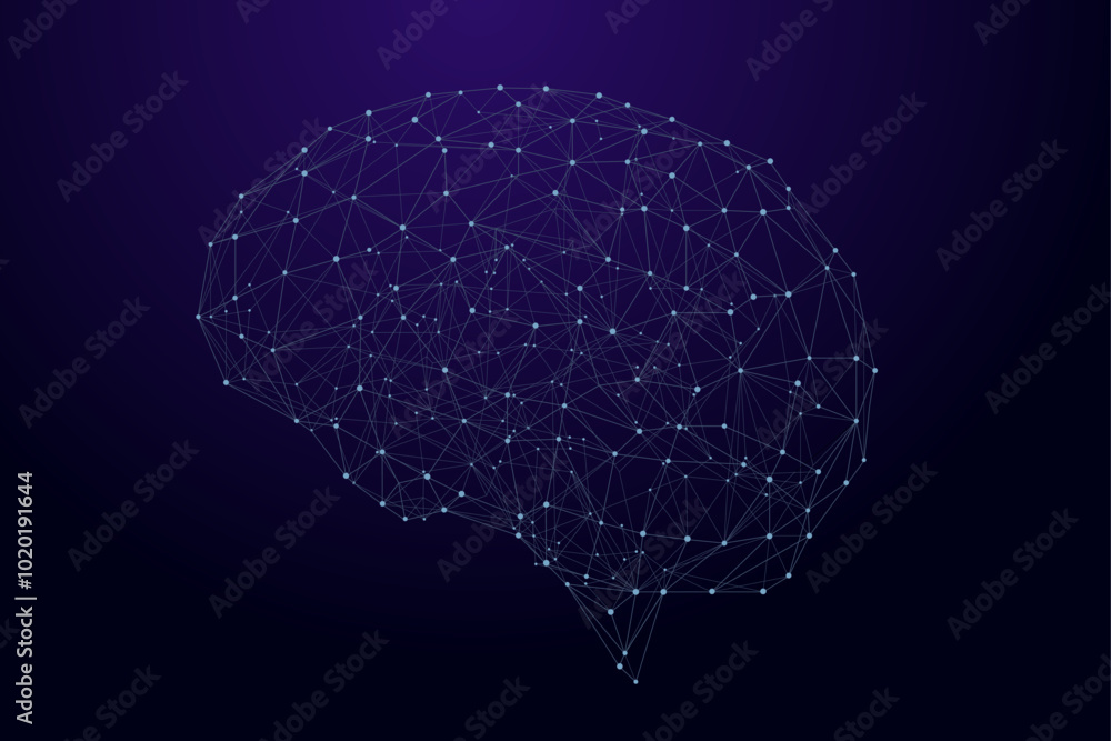 Artificial Neural Network. Brain as artificial intelligence network ...