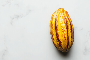 cocoa bean white background copyspace stock photo isolated