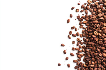 coffe bean white background copyspace stock photo isolated