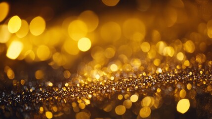 Wall Mural - elegant gold glitter texture background for christmas celebrations, perfect for holiday greeting car