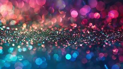 Colorful shiny glitter background. Colorful bokeh of lights