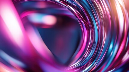 Wall Mural - dynamic and colorful swirls in hues of pink and blue create a sense of movement and energy, resembli