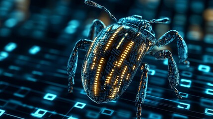 Digital Bug Crawling on a Network of Code